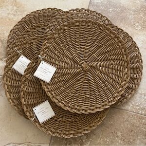 Pottery Barn All-Weather Wicker Chargers (Set of 8)